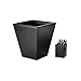 Rolodex Wood Tones Collection Wastebasket, Black (62545)