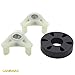 Canamax Heavy Duty 285753A Motor Coupling METAL Core - Compatible with Kenmore Whirlpool Washers - Replaces AP3963893 PS1485646 1195967 285753AVP 21003 280152 85140 285743 LSQ7030LQ0 - Pack of 2