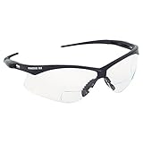 Jackson Safety 28621 V60 Nemesis RX Safety Eyewear, +1.5 Diopter Polycarp Anti-Scratch Lenses, Black