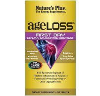 Nature's Plus - Ageloss First Day, Anti-inflammation Herbal Formula, 90 Tabs