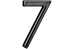 RSACCSKY 2 inch House Numbers Mailbox Numbers 3D 0-9 Waterproof Numbers for Outside Self Adhesive Number for Door, Garbage Bins, Address Number (Black-7)