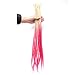 DAIRESS 10 Stands 24 Inches Handmade Dreadlocks Extensions Crochet Braids Reggae Hair Hip-Hop Style Faux Locs Crochet Hair For Rock&Roll Hippie Braiding Hair (Blonde - Pink)