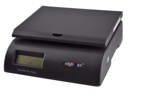 Weighmax Capacity Postal Shipping Scale, Battery and AC Adapter Included, Gray (W-2822-50-GRAY)
