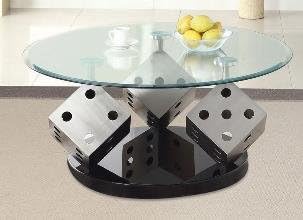 Tamara Chrome Glass 3pc Occasional Coffee Table By Acme Furniture Amazon Co Uk Kitchen Home