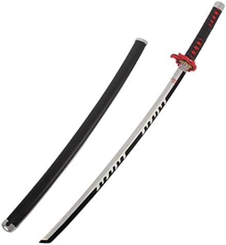 Amazon Zoseimari 日輪刀 刀身 黒白色 炭治郎 ヒノカミ神楽 子供用 104cm クリスマス ハロウィン用 ギフト 子供の日 木製 軽量 しっかり 便利運び 道具 変身アクセサリー おもちゃ