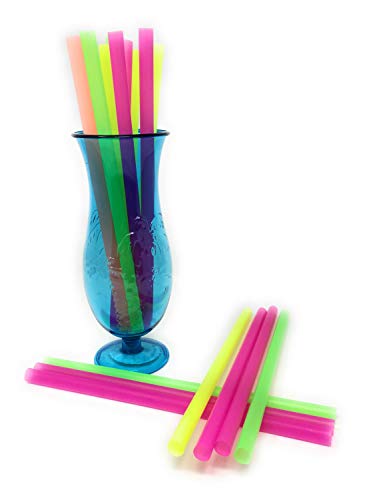 Cocktail straws and umbrellas set â€“ ready for big cocktail party â€“ basic drink decoration set â€“ ideal for tiki mugs - hawaiian pool party supply - paper parasol umbrella extra large plastic straws set
