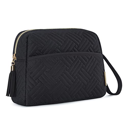 BAGSMART Cosmetic Pouch, Elegant Roomy Makeup