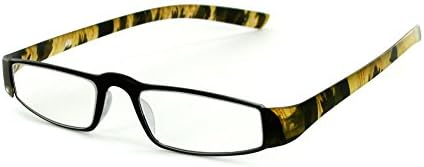 "Flex Spex" Slim Ultra-Flexible Readers for Men (Demi Brown +2.50)