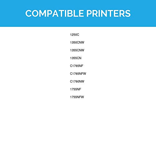 LD Compatible Toner Cartridge Replacement for Dell Color Laser 1250c, 1350, 1760 High Yield (Black, Cyan, Magenta, Yellow, 4-Pack) - Thumbnail 6