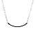 Lucky Feather Sterling Silver Dipped Mother of the Bride Necklace with Crystal Accent Stone and Adjustable Chain