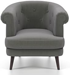 Urban Ladder Bardot Lounge Chair (Colour : Charcoal Grey)