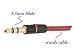 D & K Exclusives® Red 3.5mm Headphone Extender Adapter Jack for iPhone 4, 4G, 5, 5S 5C Samsung Galaxy S3, S4, Note 2, Note 3, iPad,Tablets