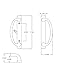 Rockwell Security Charlotte Patio Sliding Door Handle Set Brushed Nickel Fits 3-15/16 Inch CTC Screw Holes for Residential Use