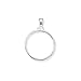 .925 Sterling Silver Half-A-Dollar Coin Bezel Charm Pendant (Does Not Include Coin)