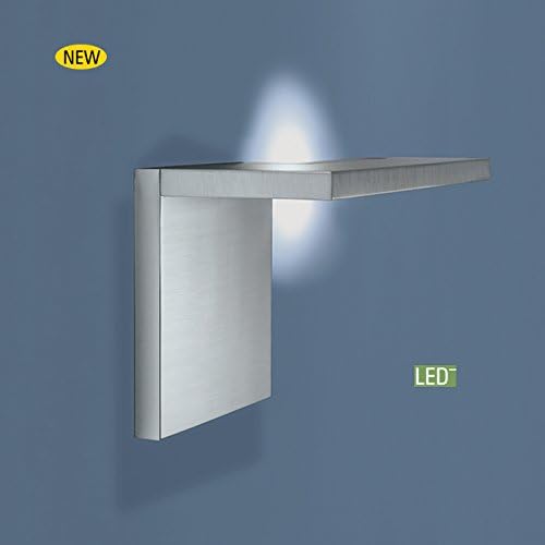 Norwell Lighting 1120-BA-AC Timbale Small LED Sconce in (Brushed Aluminium w/Shiny Opal Acrylic)
