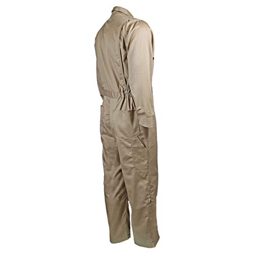 Oil and Gas Safety Supply Men's Flame Resistant Khaki Coverall 64/6XL