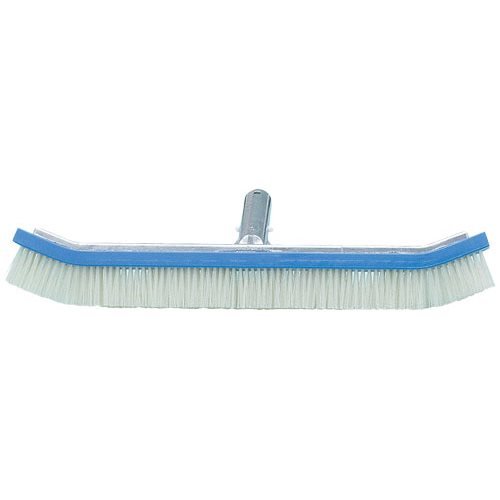 Nylon Maintenance Brush - 18" Curved Brush for Swimming Pools
