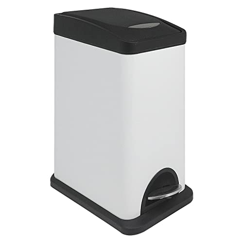 2.1 Gal/8L Small Trash Can with Lid Soft Close, Removable Inner Bin