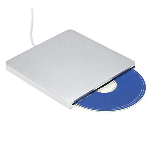External Blu ray Drive,VikTck USB 3.0 Hard DVD/CD Burner/Writer,3D 4K 6X Blu-Ray Disc Playback, Slim & Super-Fast for Windows, Mac OS Laptop, PC, Computer (Silver)