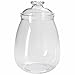 Cookie Jar with Lid, Airtight Clear Plastic Eggplant Shaped in Premium Acrylic