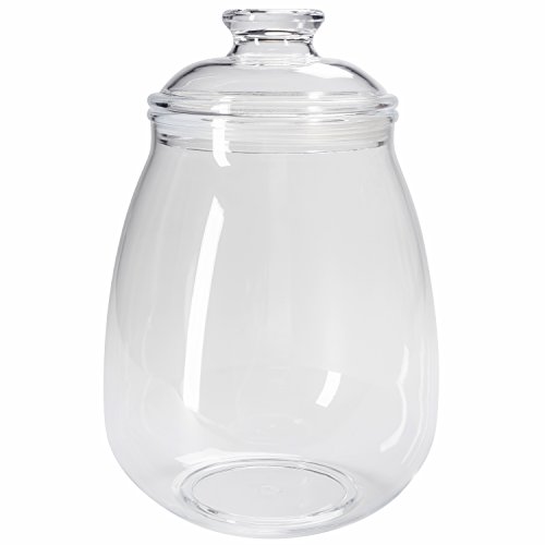 Cookie Jar with Lid, Airtight Clear Plastic Eggplant Shaped in Premium Acrylic