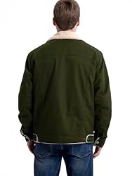 MANSDOUR Men's Winter Jacket Warm Sherpa Lined
