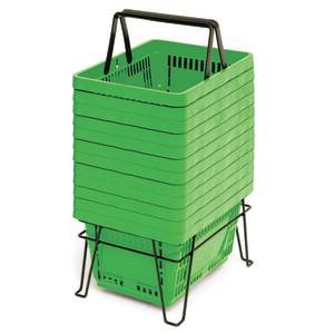 22-Liter-Grocery-Hand-Baskets-Green-Set-of-12