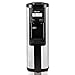 Costway 5 Gallon Water Cooler Dispenser Top Loading Stainless Steel Freestanding Water Dispenser w/Hot and Cold Water (Black)