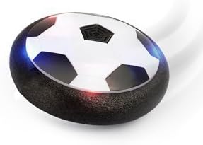LIANXIANG Air Power Soccer Disc . Kids Toys The amazing hover ball with powerful LED light Size 4 Boys Girls Sport Children Toys Training Football for indoor or outdoor with parents game