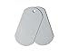 10 Pieces Thick White Blank Dog Tag Polymer Military Sublimation Dye Heat Thermal Transfer 58333.7mm weigh 17grams each