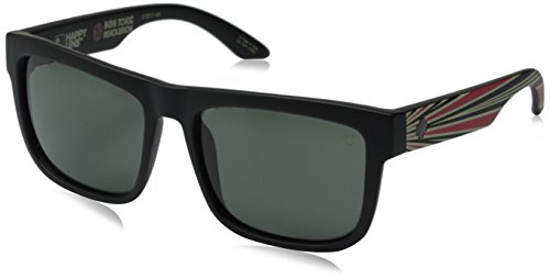 Spy Optic Discord Square, Spy Matte Black,Happy Gray & Green, 57 mm