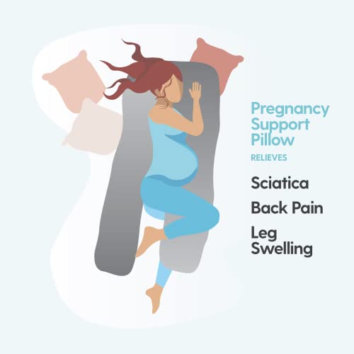 Milliard 65 Inch U Shaped Total Body Support Pillow Memory Foam with