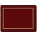 Pimpernel Classic Burgundy Placemats - Set of 4 Rectangular Cork Backed Table Mats with Deep Red Finish - Heat Resistant Wipe Clean Dining Placemats for Everyday Use & Decorative Table Protection