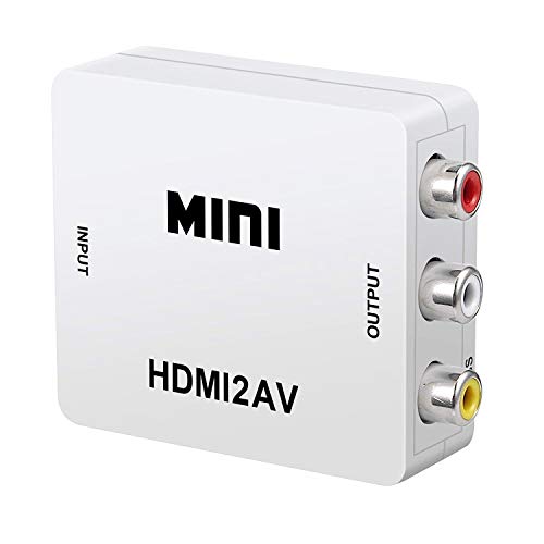 image for Qgeen HDMI to RCA AV CVBs Composite Video Audio 1080P Converter Adapte