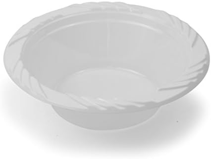 Concept Party Products CPBL125WH 125Count Plastic Bowls - 12 oz, White