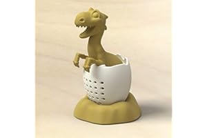 Dinosaur Tea Infuser, Reusable Silicone Tea Strainer with Multiple Holes for Smooth Brewing, Easy to, High Temperature Resist