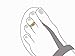 Sterling Silver with Yellow Gold Tone Overlay 6mm Filigree Band Toe Ring