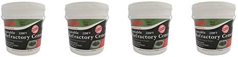 Rutland 12.5 lbs Tub Castable Cement - Mix with Water (Fire Clay) 2200 Degree (4)