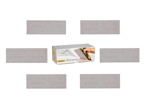 Mirka Abranet sanding strips 70x198 mm Hook & Loop Mix-Pack 30 pcs