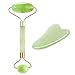Jade Roller, Gua Sha Tools, Jade Roller for Face, Gua Sha Scrapping Tool -Deluxe Facial Massager for Brighter Skin, Natural Anti Aging Therapy, Eye Roller - Quarts Roller - Skin Rollers, Best SPA Tool