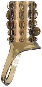 Half Delaying Ejaculation Sleeve Sheath - Stimulate G Spot Round with Elastomer of Beaded