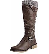 leather boots flat heel