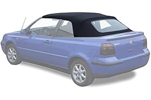 Convertible Soft Top Black Replacement for 1995-2001 VW Cabrio Golf 1.8L 2.0L 4343902-2 Flynsu
