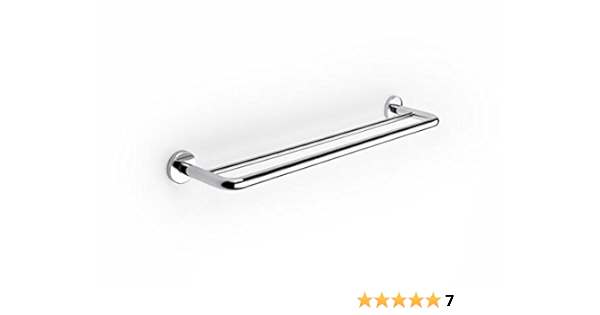 Roca A816386001 Toallero Doble, Plata : Amazon.es: Bricolaje ...