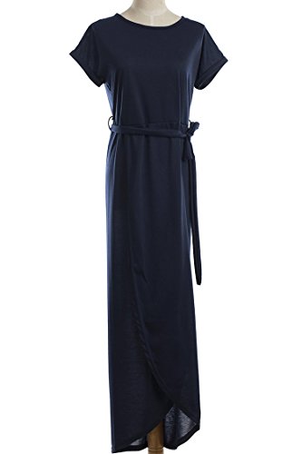 Herose Female Summer Light Weight Quick Errand Vacation Travel Active Wear Dress XL Navy - Thumbnail 2