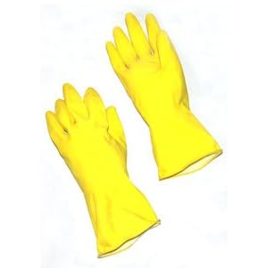 SGS Rubber Gloves Yellow (1 Pair)