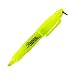 Sharpie Accent Mini Smear Guard Highlighter, Fluorescent Yellow, Chisel Tip, Pack of 12
