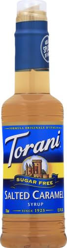 TORANI SUGAR FREE SALTED CARAMEL SYRUP, 12.7 FL OZ