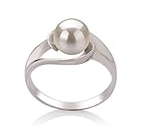 Clare White 6-7mm AAA Quality Freshwater 925 Sterling Silver Cultured Pearl Ring For Women - Size-5