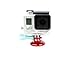 Aluminum Replacement Rear Snap Latch Waterproof Housing Lock for GoPro Hero 3+, Hero 3 Plus, Hero 4 Camera - Black